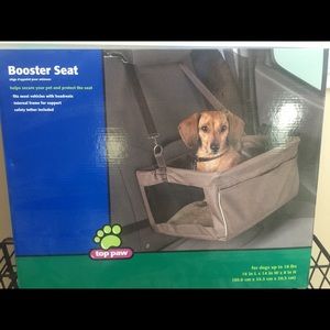 Pet Booster Seat w/ tether; my dog was not a fan.